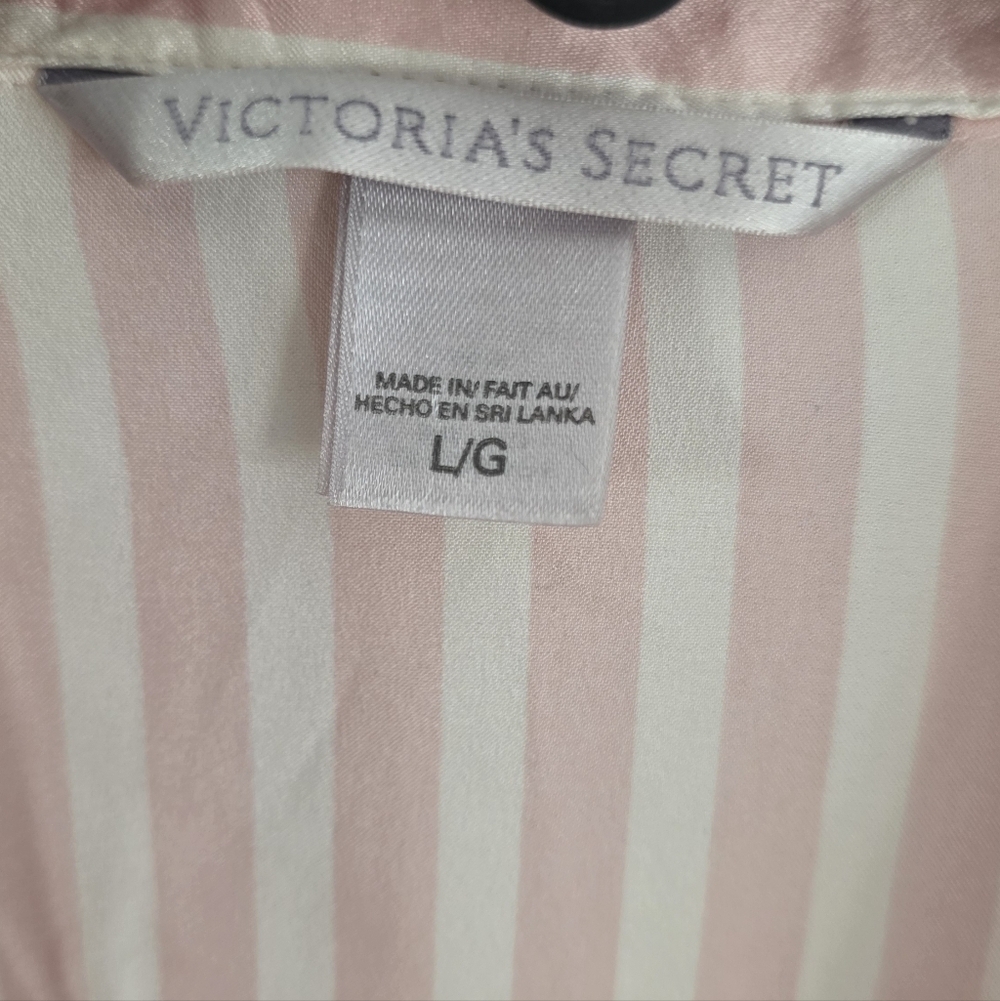 Striped Pink Button-Up Pajama Top - Picture 2 of 5